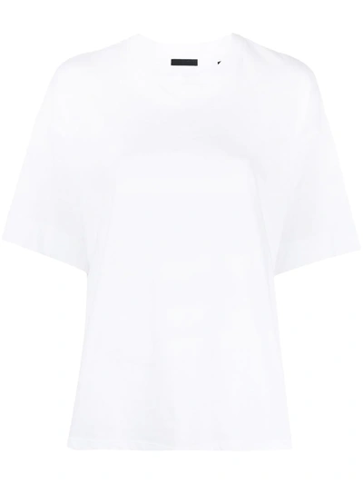 Atm Anthony Thomas Melillo Drop-shoulder Cotton T-shirt In White