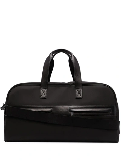 Saint Laurent Black Nylon And Leather Camp Duffle Bag