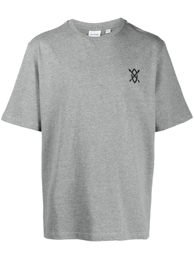 Daily Paper Rear-logo Print T-shirt In Grey