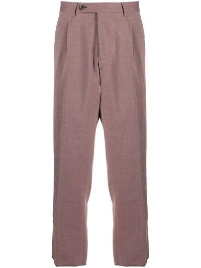Etro Straight-leg Tailored Trousers In Brown