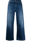 DONDUP EMBROIDERED STRAIGHT-LEG JEANS
