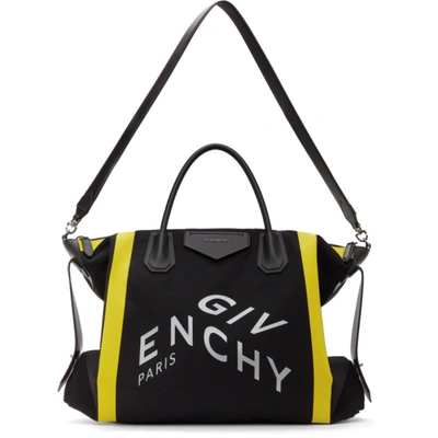 Givenchy Black Large Antigona Messenger Bag In 001 Black