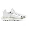GIVENCHY WHITE & SILVER SPECTRE LOW RUNNER SNEAKERS
