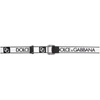 Dolce & Gabbana White Logo Tape Belt