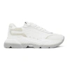 DOLCE & GABBANA WHITE & GREY GRADIENT DAYMASTER SNEAKERS