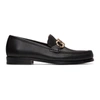 FERRAGAMO BLACK ORNAMENT LOAFERS