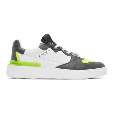 Givenchy Grey Wing Low Sneakers In White