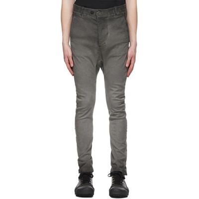 Boris Bidjan Saberi 灰色成衣染色牛仔裤 In Fad Dk Grey