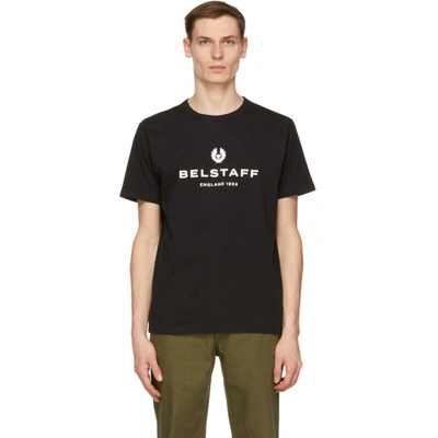 Belstaff Logo Printed Cotton Jersey T-shirt In Black