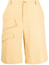 Jacquemus Le Short Colza Bermuda Shorts In Yellow