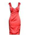 Roberto Cavalli Midi Dresses In Red