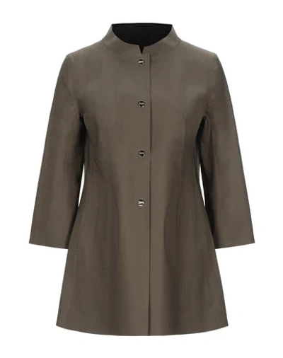 Herno Overcoats In Dark Green