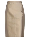 EMPORIO ARMANI EMPORIO ARMANI WOMAN MIDI SKIRT BEIGE SIZE 4 COTTON, SILK,35456341TU 6