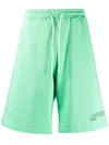 Msgm Fantastic Green Bermuda In Green