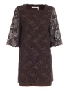 SEE BY CHLOÉ SHORT DRESS IN BROWN