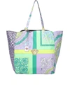 VERSACE BAROQUE PRINT TOTE BAG IN PURPLE