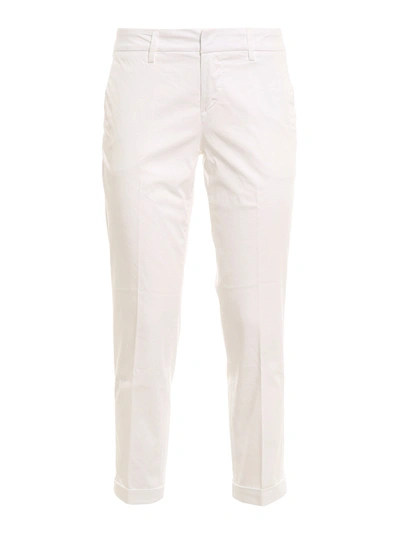 Fay White Chino Trousers