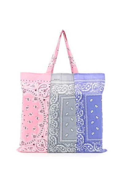 Arizona Love Bandana Print Tote In Grey,pink,purple