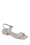 Journee Collection Journee Beyla Open Toe Sandal In Grey
