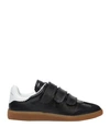 Isabel Marant Beth Leather Sneakers In Black