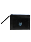 KENZO SMALL TIGER LARGE CLUTCH,FA65PM312L48-99A NOIR