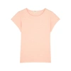 AMERICAN VINTAGE SONOMA PINK SLUBBED COTTON T-SHIRT,3992222