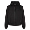 GIVENCHY BLACK LOGO SHELL JACKET,3992274