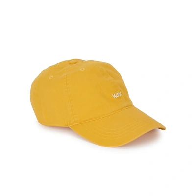 Wood Wood Mustard Logo-embroidered Cotton Cap In Orange