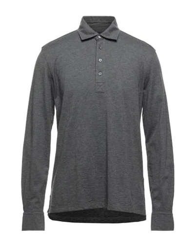 Ermenegildo Zegna Polo Shirts In Grey