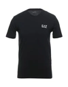 Ea7 T-shirts In Black