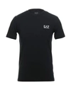 Ea7 T-shirts In Black