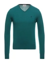 Brooksfield Sweaters In Emerald Green