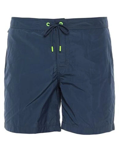 Sundek Swim Shorts In Slate Blue