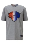 HUGO BOSS HUGO BOSS - BOSS X NBA T SHIRT WITH TEAM LOGO - GREY