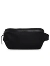 Saint Laurent Leather-trimmed Nylon Belt Bag In Black