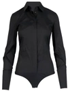Patrizia Pepe Poplin Shirt Body In Black