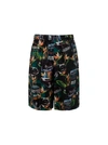 Givenchy Printed Bermuda Shorts In Black