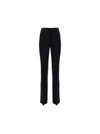 Alexander Mcqueen Split-detail Tailored Trousers In Black