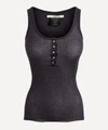 Isabel Marant Étoile Louisalic Ribbed Cotton Tank Top In Faded Night