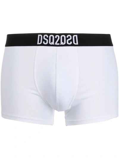 Dsquared2 Elasticated Waistband Briefs In White