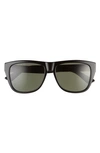 GUCCI 57MM POLARIZED SQUARE SUNGLASSES,GG0926S005M