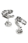 Cufflinks, Inc T-rex 3d Cuff Links In Silver