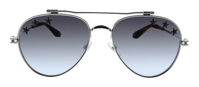 Givenchy Gv7057star Go 0010 Aviator Sunglasses In Transparent