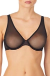 Le Mystere Sheer Seduction Micro Mesh Underwire Bra In Black