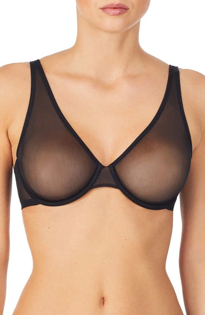 Le Mystere Sheer Seduction Micro Mesh Underwire Bra In Black