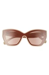 ALAÏA 99MM SHIELD SUNGLASSES,AA0044S003