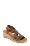 Toni Pons Tina Espadrille Wedge Sandal In Tan Suede