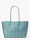 KATE SPADE EVERYTHING PUFFY PLAID LARGE TOTE,ONE SIZE