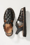 Anthropologie Fisherman Sport Sandals In Black