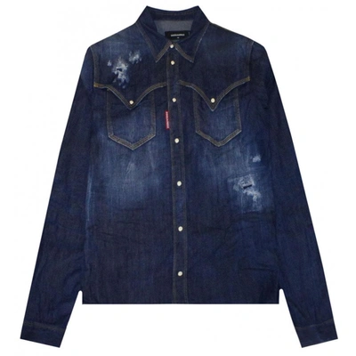 Dsquared2 Denim Shirt In Pink